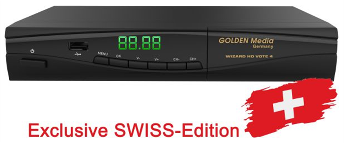 Golden Media Sat Receiver - Wizard HD Vote 4 SWISS Edition (schwarz) 3 Golden Media Sat Receiver - Wizard HD Vote 4 SWISS Edition (schwarz)