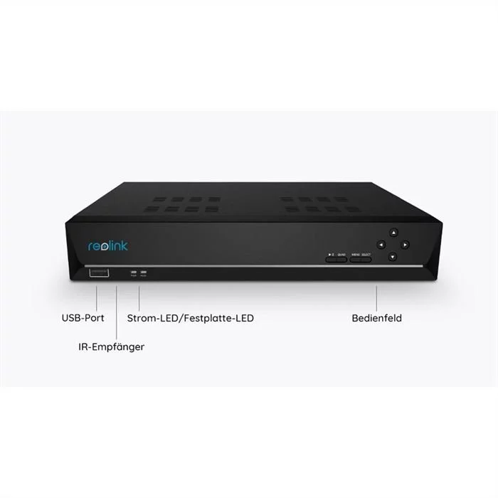 Reolink Festplatte RLN8-410 2TB 8 Kanäle PoE NVR (schwarz) 5 Reolink Festplatte RLN8-410 2TB 8 Kanäle PoE NVR (schwarz) – Bild 3