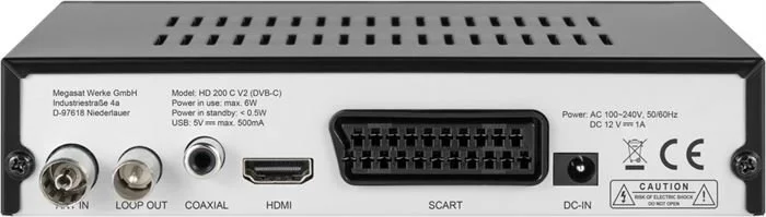 Megasat Kabelreceiver - Megasat HD 200 C V2 (schwarz) 8 Megasat Kabelreceiver - Megasat HD 200 C V2 (schwarz) – Bild 6