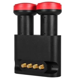 Megasat Diavolo Monoblock - Quad LNB (schwarz / Rot)