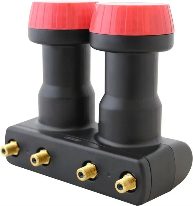 Megasat Diavolo Monoblock - Quad LNB (schwarz / Rot) 4 Megasat Diavolo Monoblock - Quad LNB (schwarz / Rot) – Bild 2