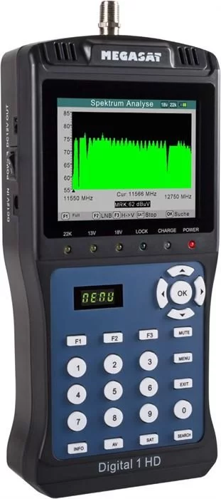 Megasat Satmessgerät Digital 1 HD (Schwarz / Blau) 7 Megasat Satmessgerät Digital 1 HD (Schwarz / Blau) – Bild 5