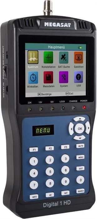 Megasat Satmessgerät Digital 1 HD (Schwarz / Blau) 10 Megasat Satmessgerät Digital 1 HD (Schwarz / Blau) – Bild 8