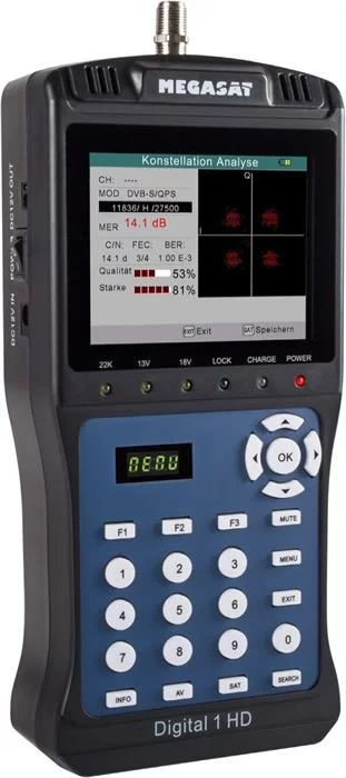 Megasat Satmessgerät Digital 1 HD (Schwarz / Blau) 12 Megasat Satmessgerät Digital 1 HD (Schwarz / Blau) – Bild 10