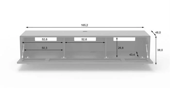 Just-racks Spectral Sideboard - Lowboard JRL1654T-SNG (weiss) 7 Just-racks Spectral Sideboard - Lowboard JRL1654T-SNG (weiss) – Bild 5