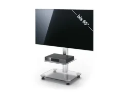 Just-racks Spectral TV-Ständer - QX1011-KG (klarglas)