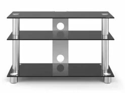 Just-racks Spectral TV-Ständer - TV8553ALBG (schwarzglas)