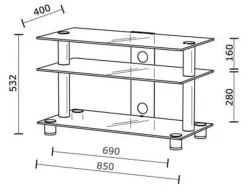 Just-racks Spectral TV-Ständer - TV8553ALBG (schwarzglas) -Imou Shop a109632 637878743637434483 700x700 vcenterhcenter.jpeg