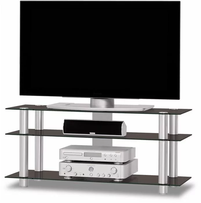 Just-racks Spectral TV-Ständer - TV1203ALBG (schwarzglas) 10 Just-racks Spectral TV-Ständer - TV1203ALBG (schwarzglas) – Bild 8