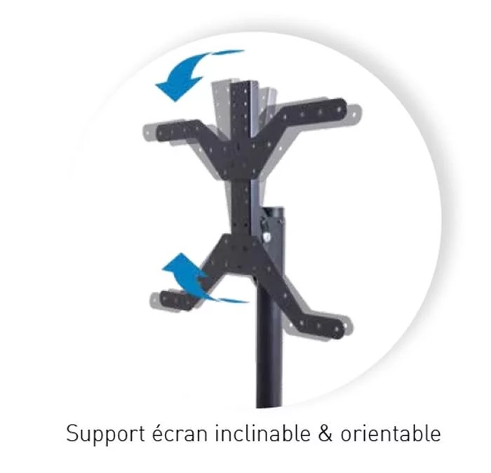ERARD Säule - NAGA Rotation 40''-75'' (schwarz) 4 ERARD Säule - NAGA Rotation 40''-75'' (schwarz) – Bild 2