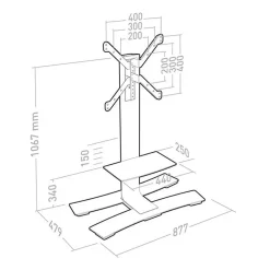 ERARD TV-Ständer - WILL 1050L 30" Bis 65" + Tablett (schwarz) -Imou Shop a114611 637940172897292788 700x700 vcenterhcenter.jpeg