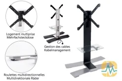 ERARD TV-Ständer - WILL 1400XL 40" Bis 85" + Tablett (schwarz) 9 ERARD TV-Ständer - WILL 1400XL 40" Bis 85" + Tablett (schwarz) -Imou Shop a114632 637941004802096785 700x700 vcenterhcenter.jpeg