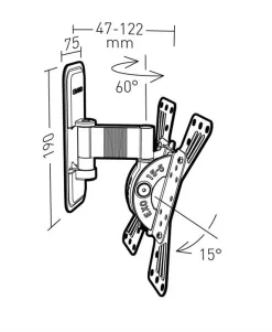ERARD Wandhalterung - EXO 200TW1 19" Bis 43" (schwarz) -Imou Shop a114767 637947046391703036 700x700 vcenterhcenter.jpeg