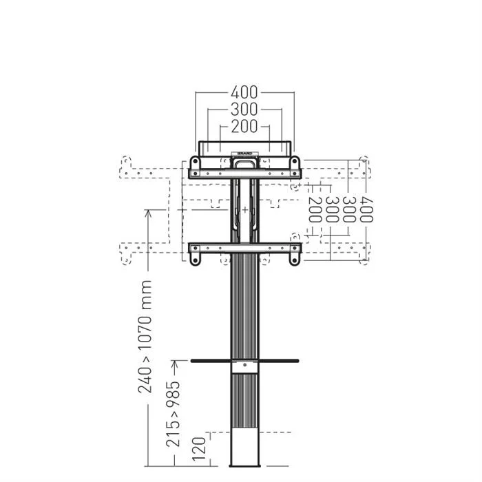 ERARD Wandhalterung - EXOSTAND400 Von 30" Bis 65" (titan) 5 ERARD Wandhalterung - EXOSTAND400 Von 30" Bis 65" (titan) – Bild 3