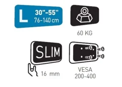 ERARD Wandhalterung - FiXiT 400 VESA (30"-55" 60kg) (schwarz-weiss) -Imou Shop a116947 637989337974994536 700x700 vcenterhcenter.jpeg