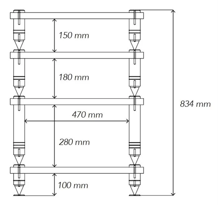 NorStone Ablage - COMO 1 15cm. Hi-Fi (schwarz) 7 NorStone Ablage - COMO 1 15cm. Hi-Fi (schwarz) – Bild 5
