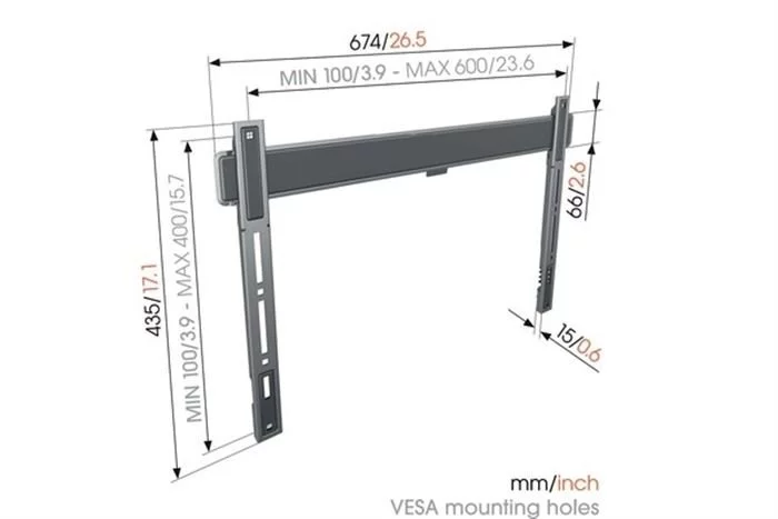 Vogels Elite Wandhalterung - TVM5605B (schwarz) 4 Vogels Elite Wandhalterung - TVM5605B (schwarz) – Bild 2