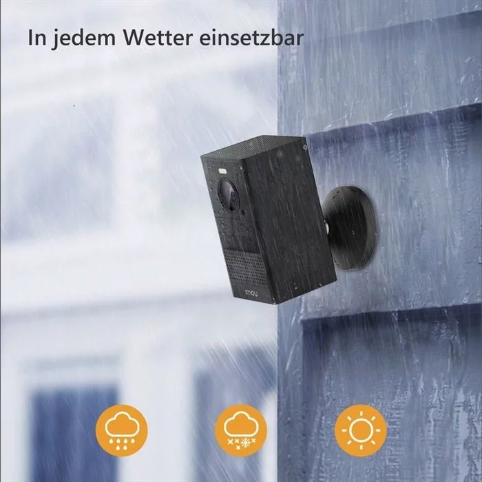 Imou Überwachungskamera - 4MP, Akku, IP65, MicroSD Slot (schwarz) 3 Imou Überwachungskamera - 4MP, Akku, IP65, MicroSD Slot (schwarz) – Bild 2