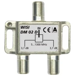 Wisi F-Verteiler DM02D 2-fach - 3,7dB 5-1300MHz