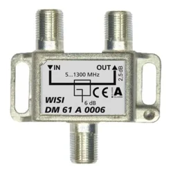 Wisi F-Abzweiger DM61A 0006 - 1-fach 6dB 5-1300MHz