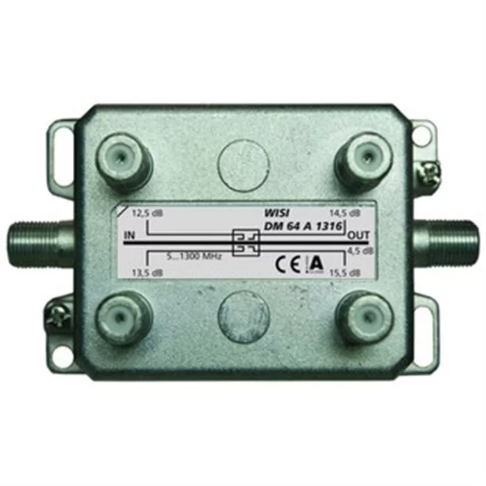 Wisi F-Abzweiger DM64A 1316 - 4-fach 13-16dB 5-1300MHz 3 Wisi F-Abzweiger DM64A 1316 - 4-fach 13-16dB 5-1300MHz