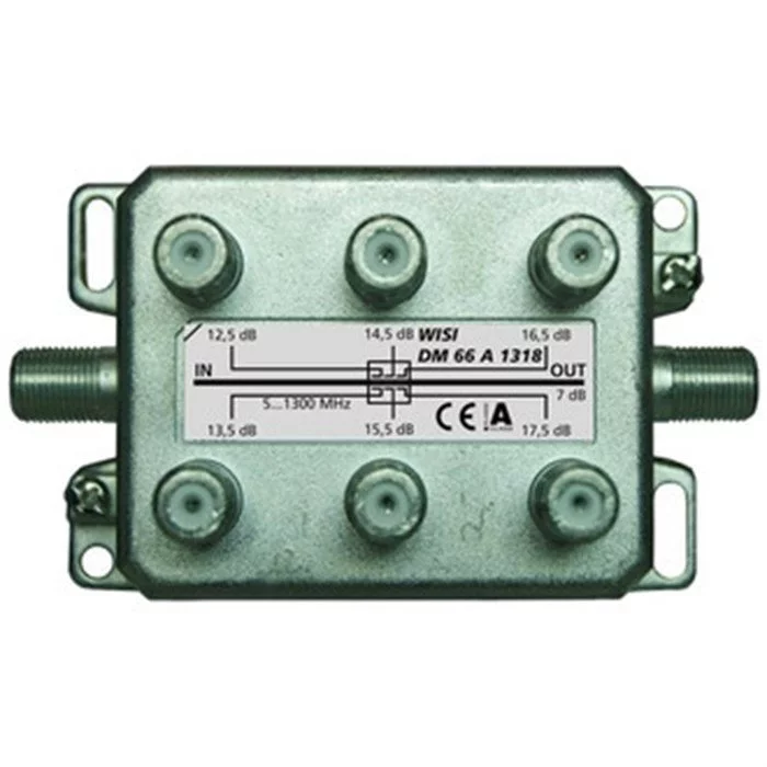 Wisi F-Abzweiger DM66A 1318 - 6-fach 18-16dB 5-1300MHz 3 Wisi F-Abzweiger DM66A 1318 - 6-fach 18-16dB 5-1300MHz