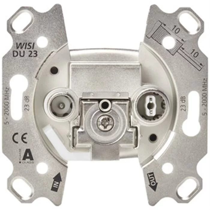 Wisi DU23 - Breitbanddose 2-Loch, 23dB, 2GHz (grau) 3 Wisi DU23 - Breitbanddose 2-Loch, 23dB, 2GHz (grau)