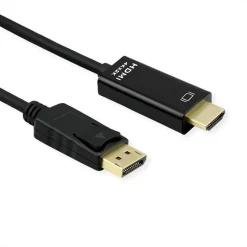 Roline Kabel - DisplayPort Kabel DP-UHDTV, Slim, ST/ST 2m (schwarz)