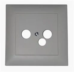 Wisi DW54 - Edizio Abdeckplatte Für Datendose (weiss)