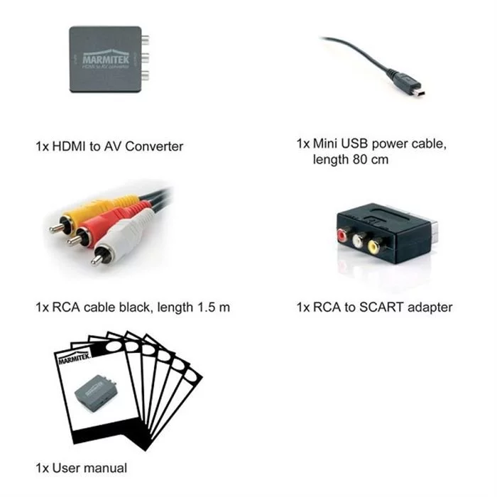 Marmitek HDMI Konverter - Connect HA13 (HDMI-AV) 7 Marmitek HDMI Konverter - Connect HA13 (HDMI-AV) – Bild 5