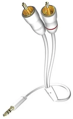 Inakustik Premium Audiokabel Klinke, 1,5m - 004100015 (weiss/silber)