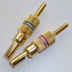 Straight Wire Banana Locking Plug (schwarz / Rot)