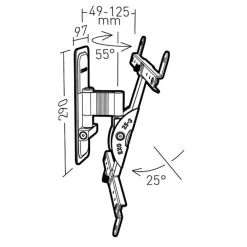 ERARD Wandhalterung - EXO 400TW1 (30"-55" 25kg) (schwarz) -Imou Shop a31406 636524716667309891 700x700 vcenterhcenter.jpeg