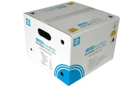 Wisi MK96AL 0252 - Koaxialkabel 120dB 250m, Kabelbox (weiss)