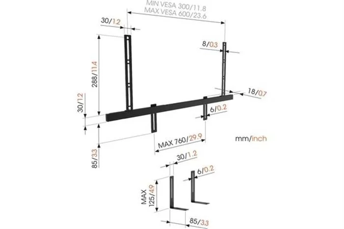 Vogels Lautsprecher-Wandhalterung - SOUND 3550 5 Vogels Lautsprecher-Wandhalterung - SOUND 3550 – Bild 3