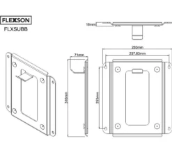 FLEXSON SUB Wandhalterung - FLXSUBB (schwarz) -Imou Shop a73036 637353447039478638 700x700 vcenterhcenter.png