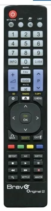 BRAVO Fernbedienung - ORIGINAL 2 (LG) (schwarz)