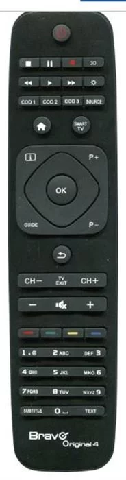 BRAVO Fernbedienung - ORIGINAL 4 (PHILIPS) (schwarz)