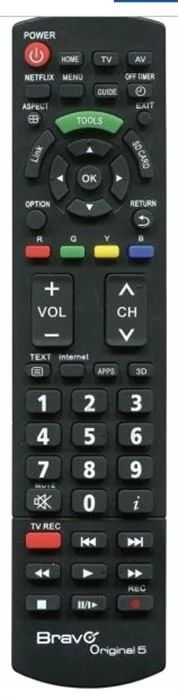 BRAVO Fernbedienung - ORIGINAL 5 (PANASONIC) (schwarz)