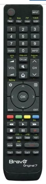 BRAVO Fernbedienung - ORIGINAL 7 (HISENSE) (schwarz)