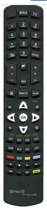 BRAVO Fernbedienung - ORIGINAL 8 (THOMSON/TCL) (schwarz)