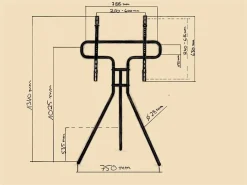 DTRON Standfuss- Dtron TV-Stand, Dreibein 49" - 70 (schwarz) -Imou Shop a80739 637485678099793405 700x700 vcenterhcenter.jpeg