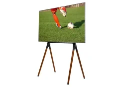 DTRON Standfuss- Dtron Video-Assistent TV-Stand, 49"-70" (schwarz / Wallnuss)