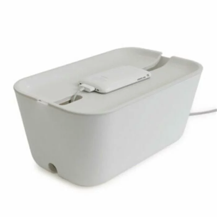 BOSIGN HIDEAWAY Kabelbox M (weiss / Braun) 8 BOSIGN HIDEAWAY Kabelbox M (weiss / Braun) – Bild 6