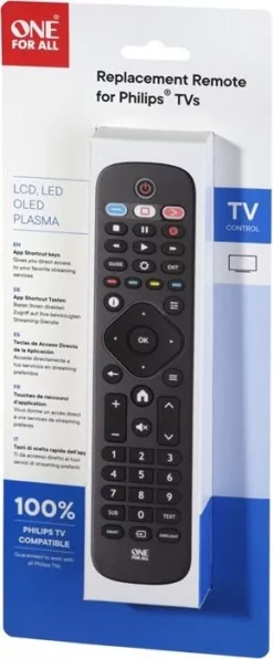 ONE FOR ALL Fernbedienung - URC4913 PHILIPS (schwarz) -Imou Shop a92158 637572851372304765 700x700 vcenterhcenter.jpeg